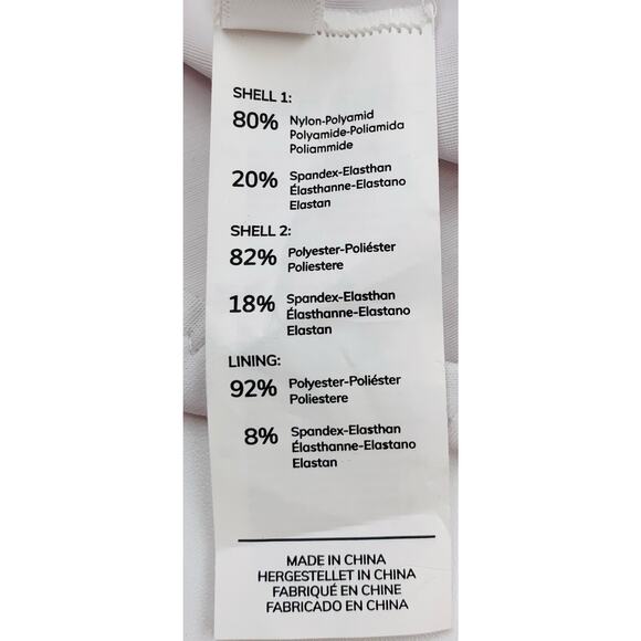 Cupshe Swimsuit One Piece Women Medium Color Block Yellow White Blue V Neck Chic - Picture 12 of 13